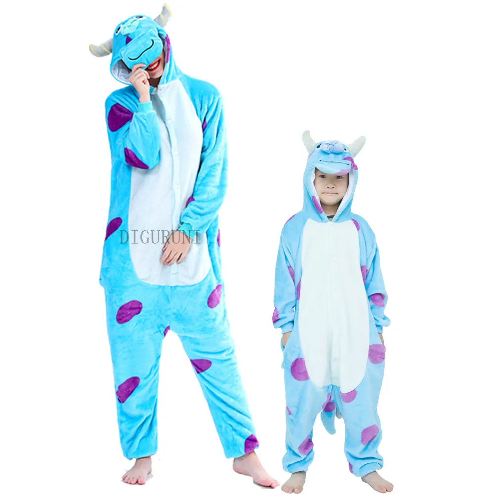 Женский костюм из мультфильма Университет монстров Sulley Sullivan Onesies милая Пижама с