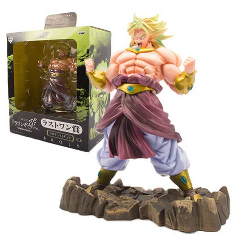 Dragon Ball Z Super Senshi Broly Super Saiyan ПВХ Коллекционная Фигурка фигурки героев «Жемчуг дракона Z» модель игрушки - Цвет: D with box