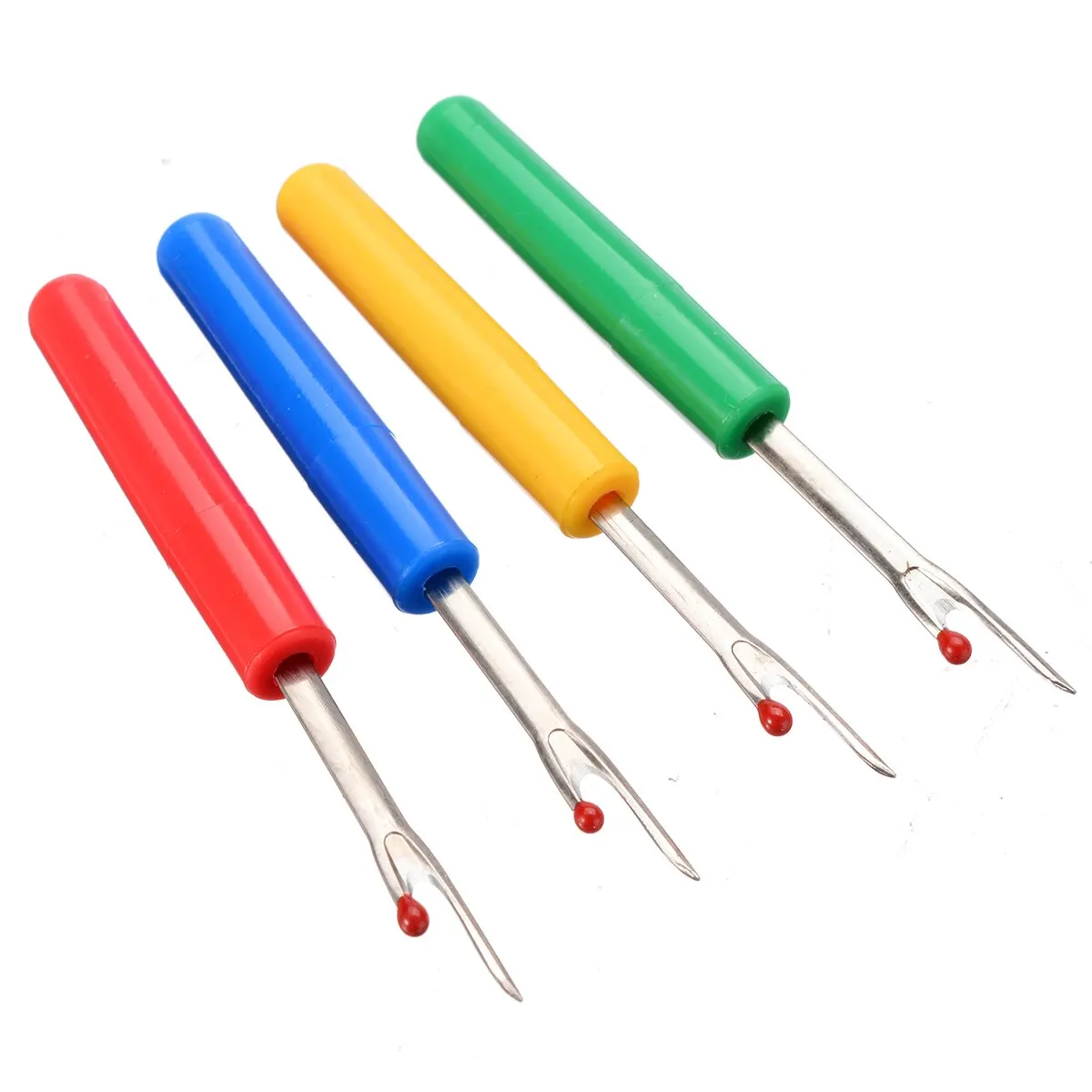 Mayitr 4pcs Small Plastic Handle Thread Cutter Seam Ripper Stitch Unpicker Sewing Tool Sewing Accessories Thread Picker Tool