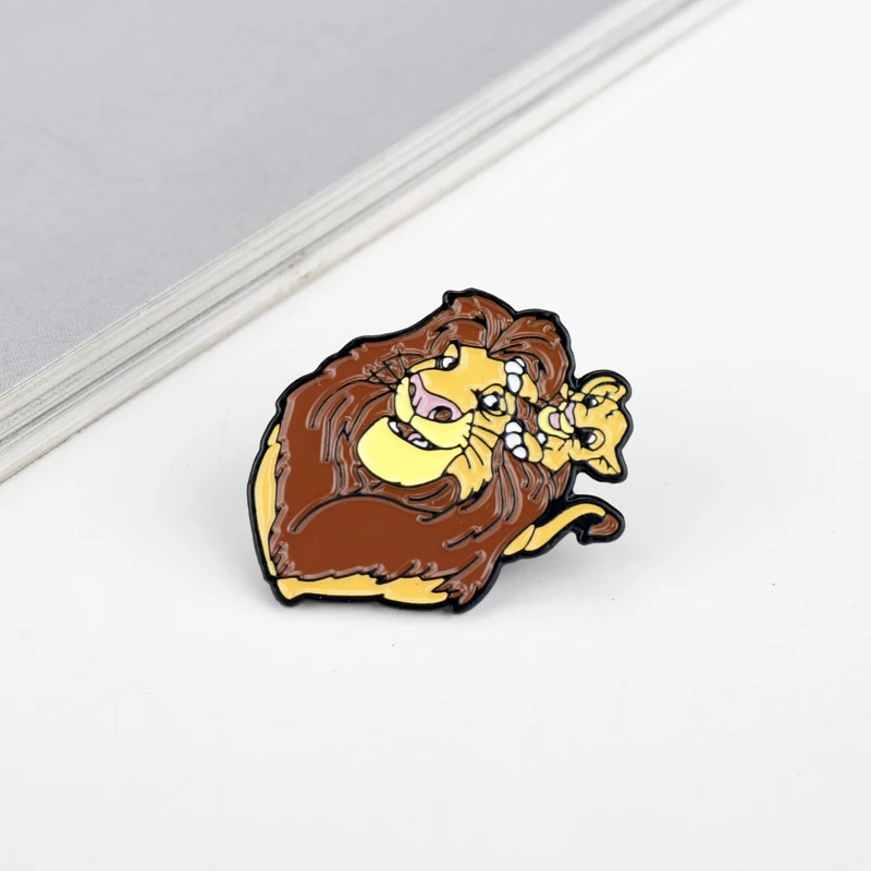 Simba ожерелье с Королём льва вдохновляет ювелирные изделия, колье с надписью «вспомните, кто вы есть», женские модные аксессуары, 50 см+ цепочка в подарок - Окраска металла: 002 brooch