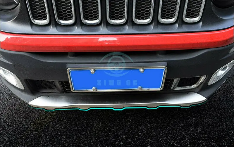 Защитная пластина для переднего бампера из нержавеющей стали для Jeep Renegade