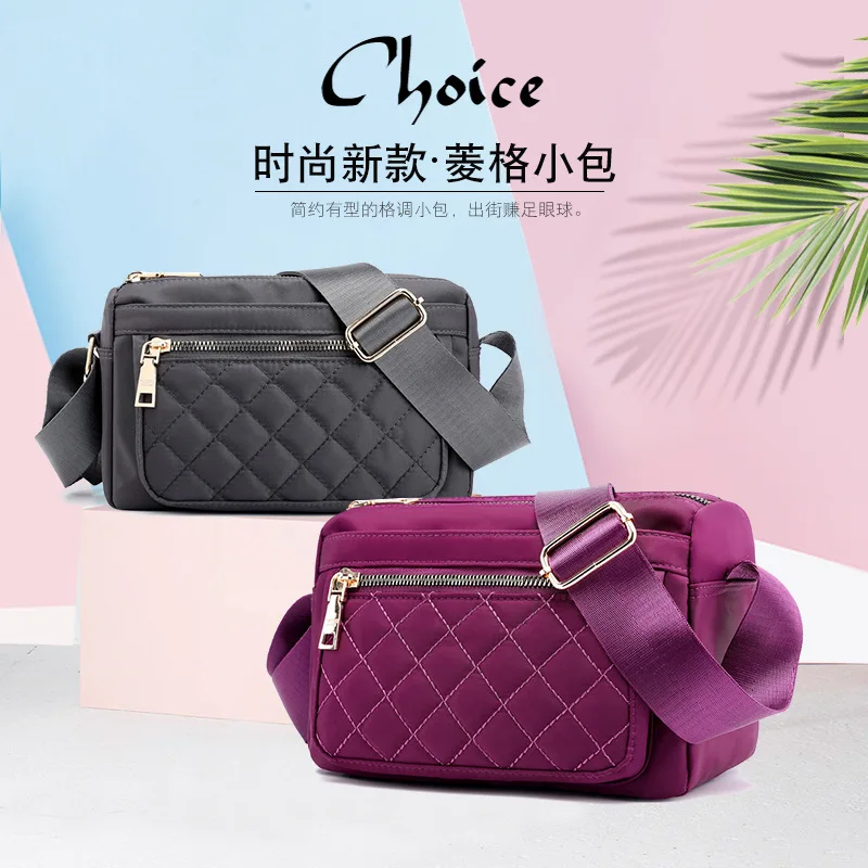 

2018 New Style Shoulder Bag WOMEN'S Bag Shoulder Bag Canvas Bag Oxford Cloth Bag WOMEN'S Bag Multilayer Pocket Wallet
