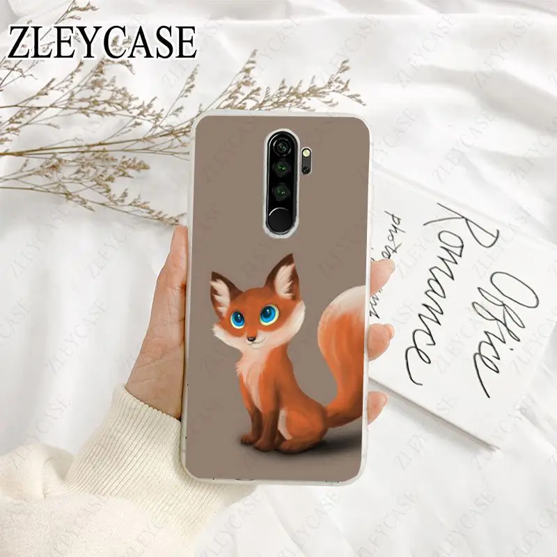 Cartoon Animals Fox Deer Hedgehog