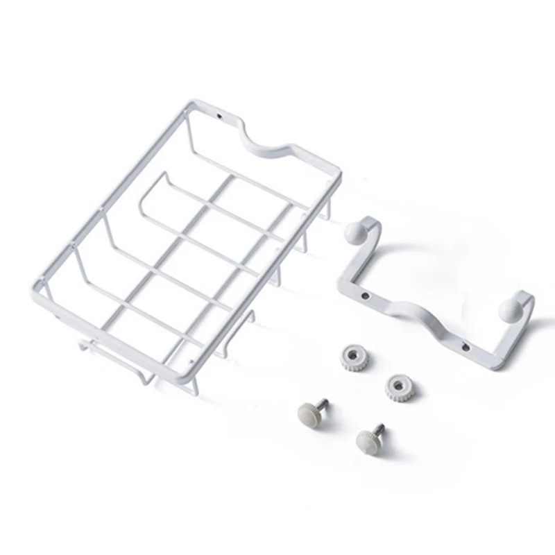 Iron Kitchen Faucet Storage Rack Holder for Sink Punch-free Drain Faucet Bathroom Kitchen Sponge Dish Cloth Finishing Organizer