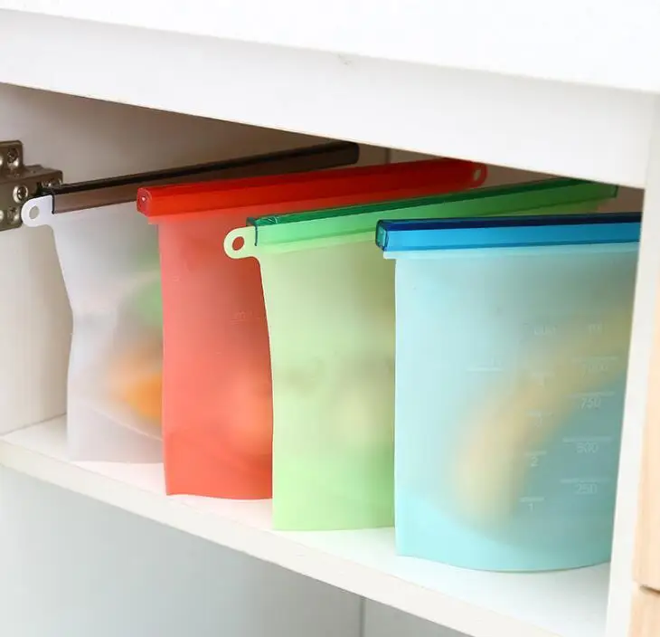 

Silica Gel Storage Freshness Protection Package Packing Bag Freeze Heating Food Storage Bag Spacious Sealed Bags 1000ML