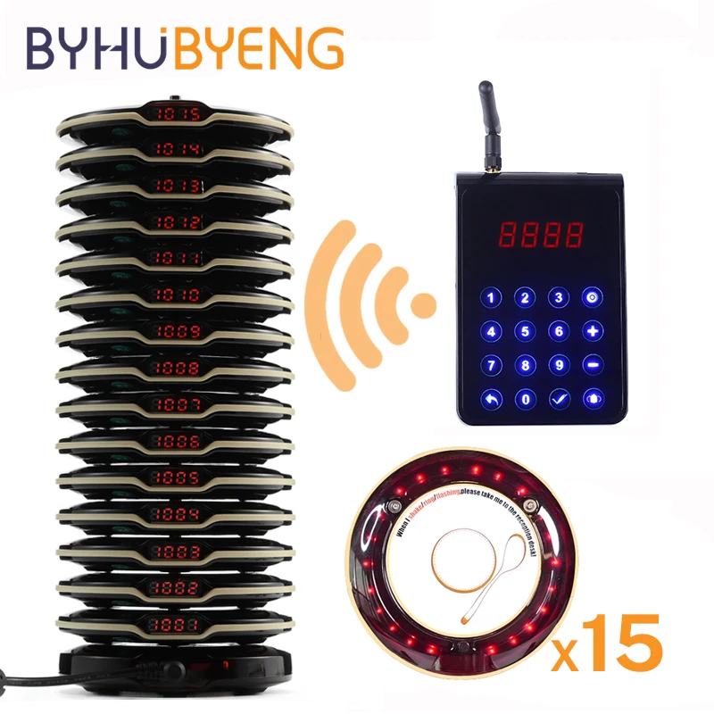 

Пейджер BYHUBYENG для ресторана, официантка, FM-звонок, система вызова, клиент для кальяна