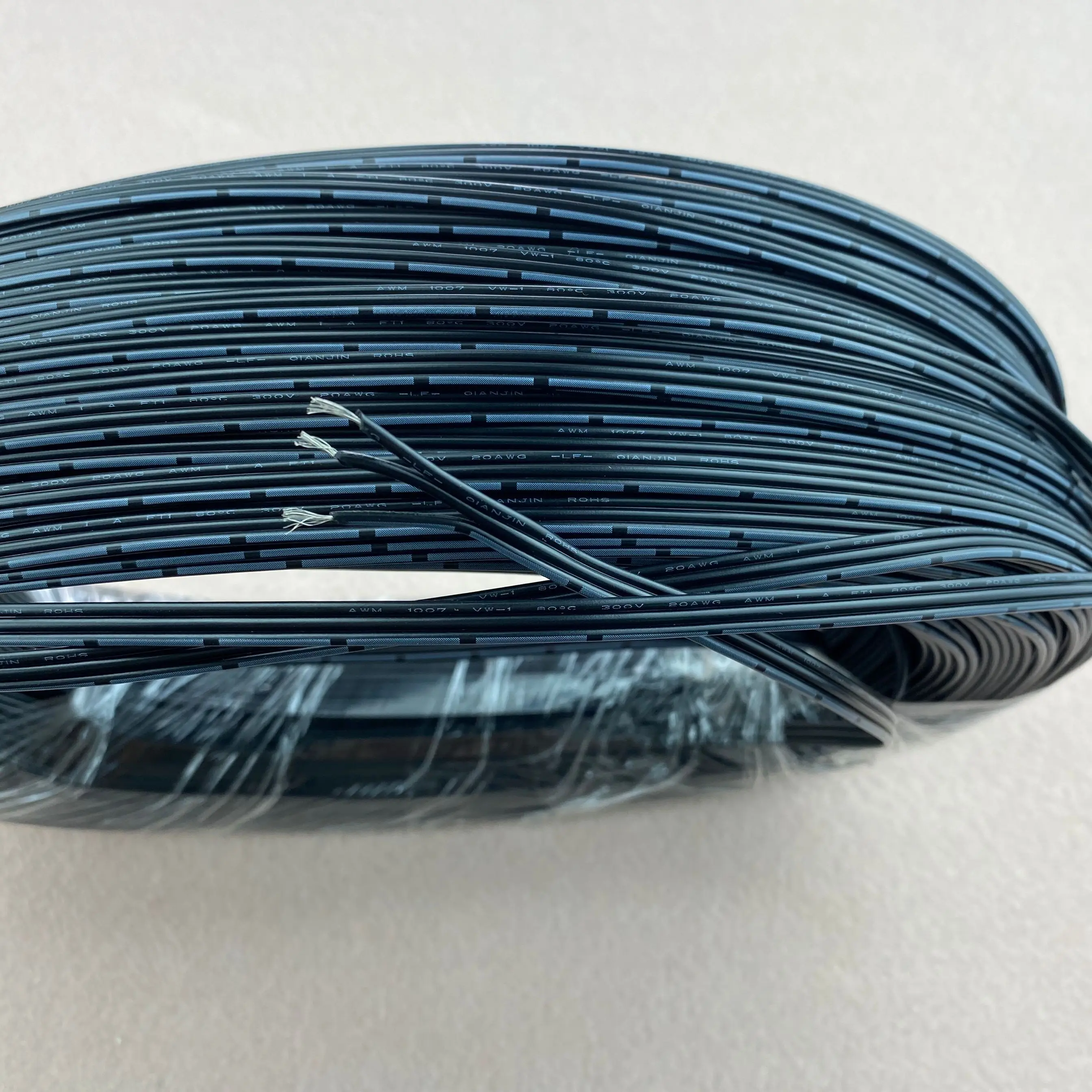 3pin черный кабель 20AWG для светодиодного модуля 100 м в рулоне|cable modulation|modulation spectrummodul