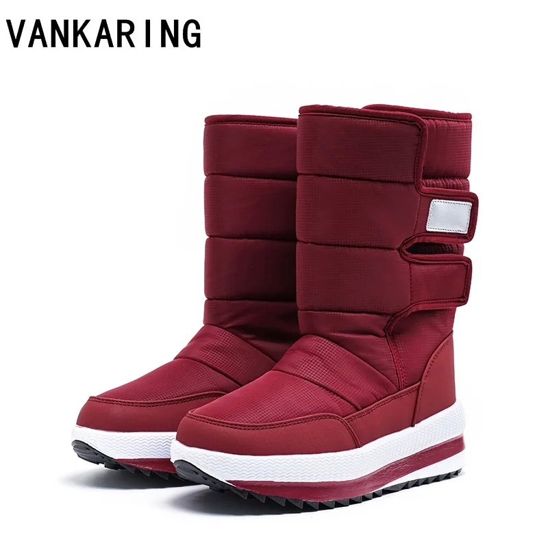 

cross-border large size winter ankle boots female waterproof winter plush warm down snow boots ladies casual round boots mujer