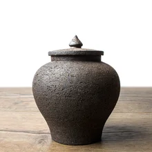 Банка для хранения чая ручной работы керамическая грубая керамика уплотнение Caddy Держатель для чая кофейная коробка для орехов контейнер для чайной посуды аксессуары