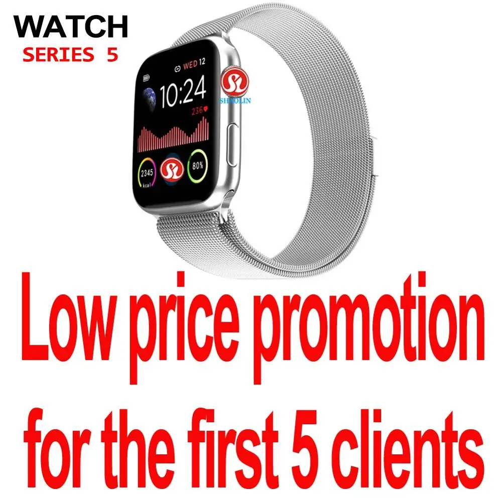 68ML White-Only 5pcs Часы 5 Bluetooth Смарт-часы 44 мм умные часы для Apple Watch iOS iphone Android телефон фитнес-трекер для измерения сердечного ритма PK IWO 12 Pro - Цвет: 68ML White-Only 5pcs