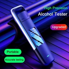 Alcoholímetro portátil sin contacto con pantalla Digital, Analizador de alcoholímetro recargable por USB, alta precisión