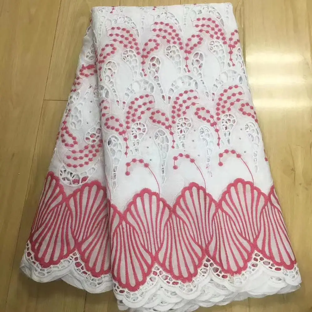 Африканская сухая кружевная ткань, высокое качество, хлопок, кружево, горячая Распродажа, швейцарская вуаль, кружевная ткань из Дубая, африканская ткань, 5 ярдов