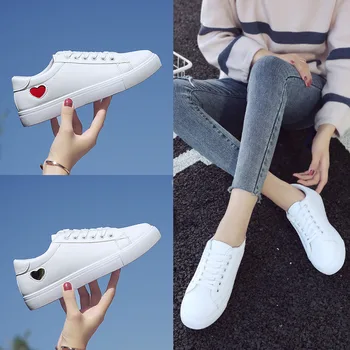 

Women Vulcanize Shoes White Sneakers Women Shoes Shoes Woman Ladies Casual Lace Up Shoe Zapatillas Mujer Tenis Feminino