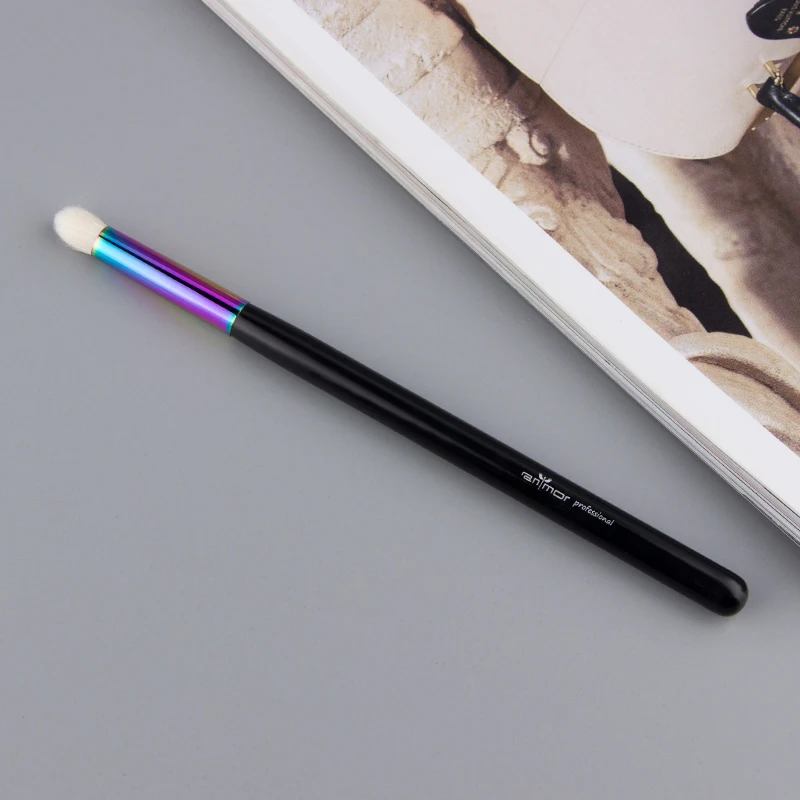 Anmor кисть для теней макияжа Радужная смешивания козьей шерсти без жестокости