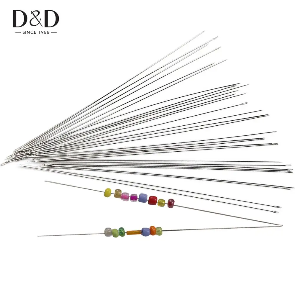 

D&D Practical 10pcs Stainless Steel Long Bead Needles Hand Tool DIY Crafts Cross Stitch Embroidery Accessories