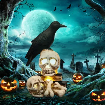 

Halloween Decorative Lights Scary Skull Prop Lamp LED Night Light Bar KTV Outdoor Ornaments Party Horrible Trick Lights