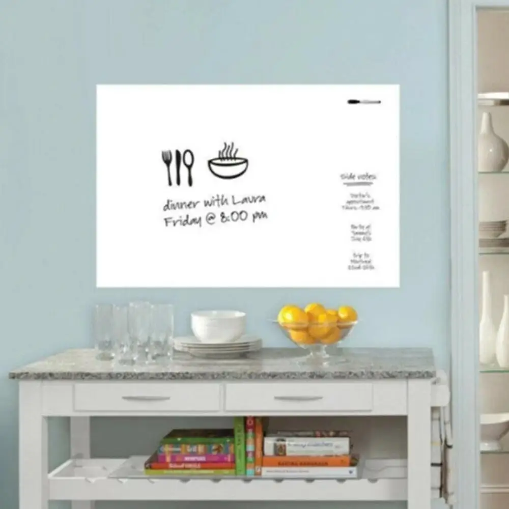 45x200 см ПВХ водонепроницаемая доска стикер подвижный Зеленый свободный Мел для