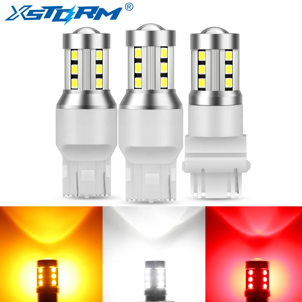 1 шт. светодиодсветодиодный лампа T20 LED 7443 7440 W21W W21/5W WY21W светодиодная T25 3156 3157 P27W P27/7W