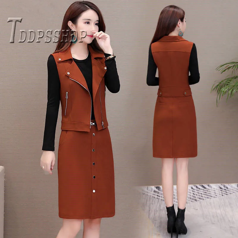 2019-Fashion-Autumn-Korean-Long-Sleeve-Women-Dress-And-Outwear-Women ...