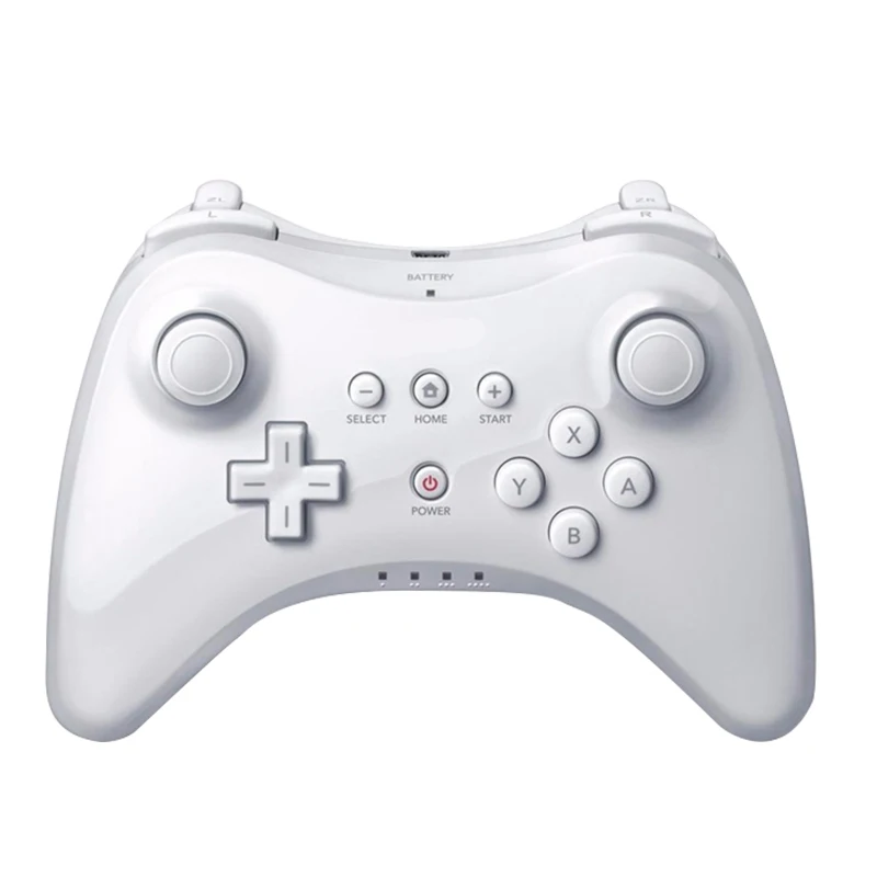 Для WiiU Pro геймпад контроллер двойной аналоговый USB классический двойной беспроводной Bluetooth Джойстик для nintendo для WiiU Pro геймпад - Цвет: white