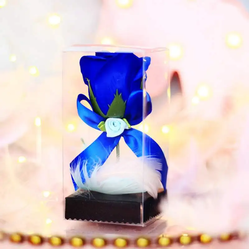 Creative Valentines Day Gifts Rose Flower Scented Soap Bath Body Petal Perfumed Soaps Valentine Day Wedding Decoration Gift
