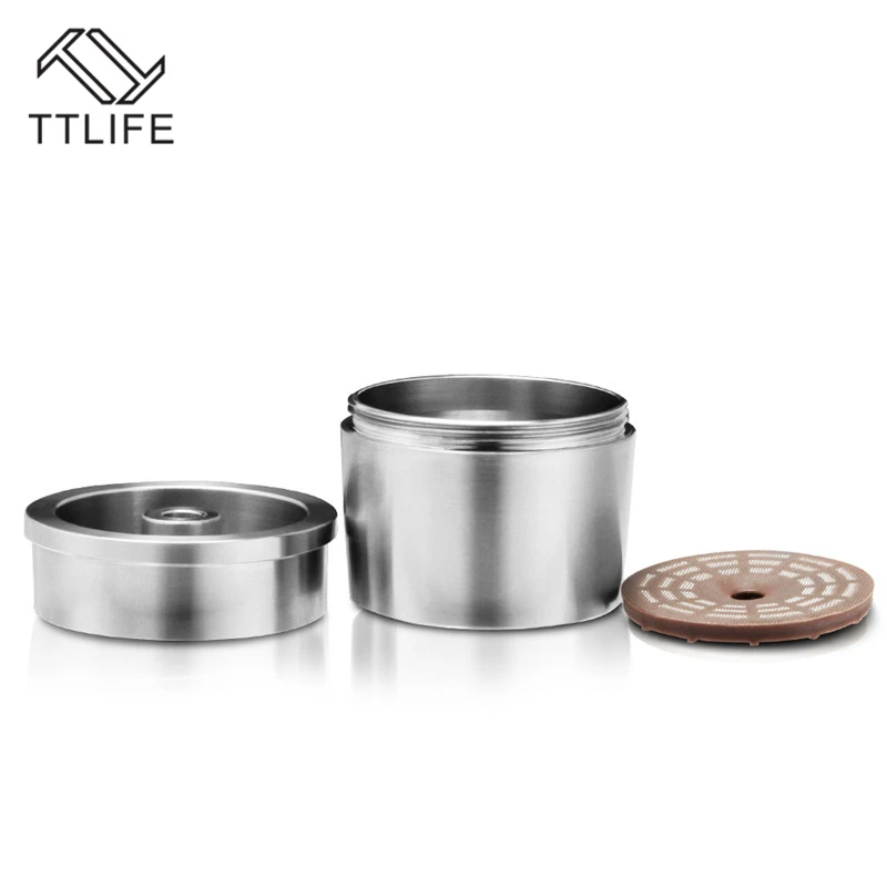TTLIFE Stainless Steel Italian Concentrated Coffee Filters Compatible With Illy Machine Capsule Recirculating Cafe Filter | Дом и сад