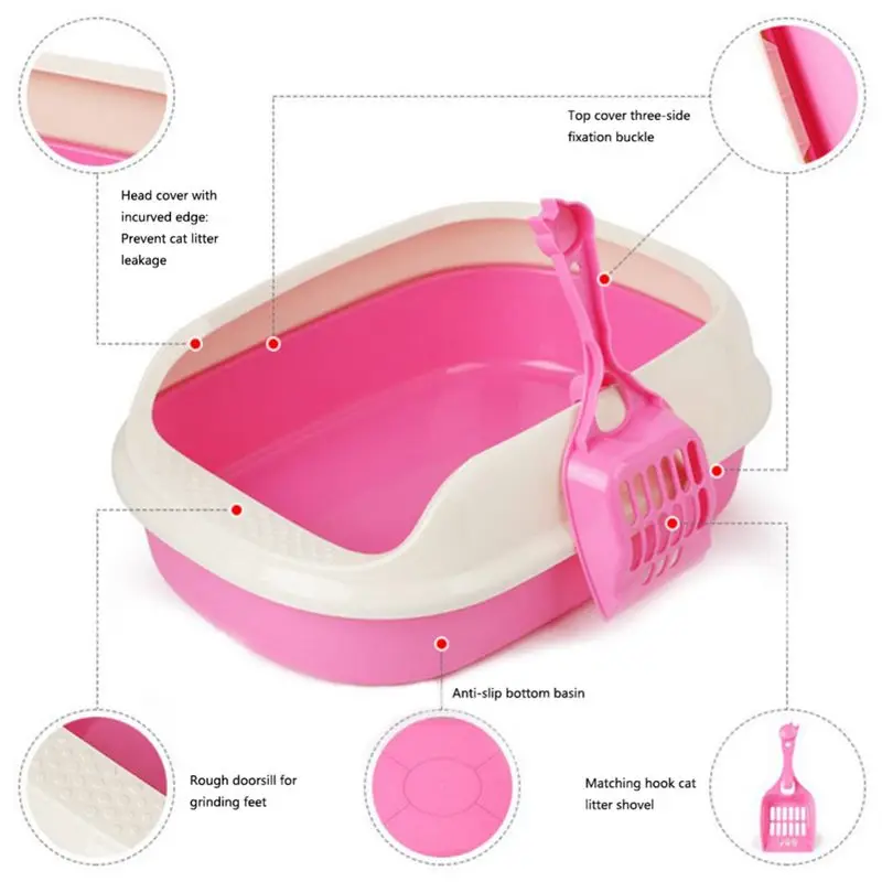 Toilet Bedpan Cat Litter Box Cat Dog Tray Toilet Supply Teddy Anti-Splash Pet Dog Toilette Puppy Indoor Home Plastic Sandbox Cat Toilet Bedpan Cat Litter Box Cat Dog Tray Toilet Supply Teddy Anti-Splash Pet Dog Toilette Puppy Indoor Home Plastic Sandbox Cat