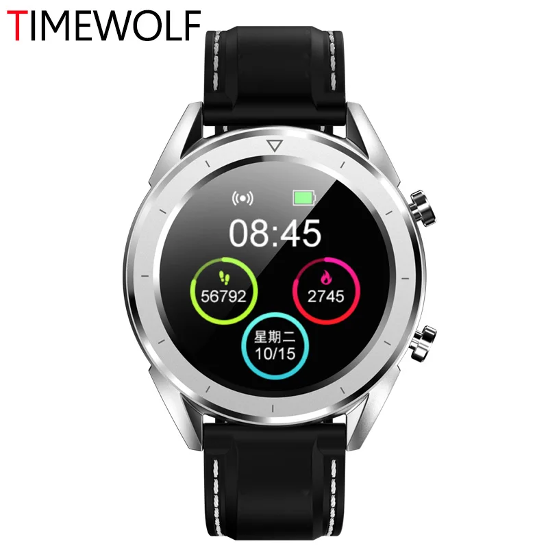 Мужские Смарт-часы TIMEWOLF IP68 ЭКГ PPG Bluetooth Smartwatch кровяное давление фитнес-трекер Смарт-часы для Android телефона huawei