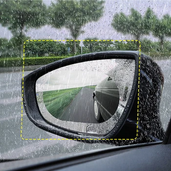 

2Pcs Car styling Car Mirror Window Clear Film Membrane Anti Fog Anti-glare Waterproof Sticker Driving Safety for Ford focus