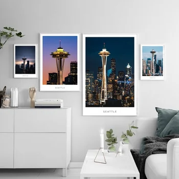 

Seattle City Landscape Canvas Poster Home Wall Decor (No Frame)