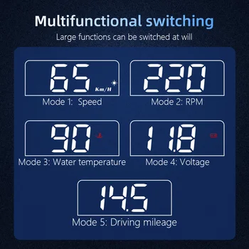

C100 Head-up Projector Kit Universal OBD Water Temperature Multi-Function