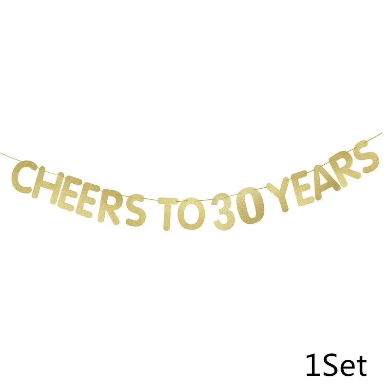 1Set Chicinlife 1 Набор счастливый 30й 40й 50й 60й день рождения фото плакат юбилей Взрослый день рождения фото стенд настенный Декор - Цвет: 1Set
