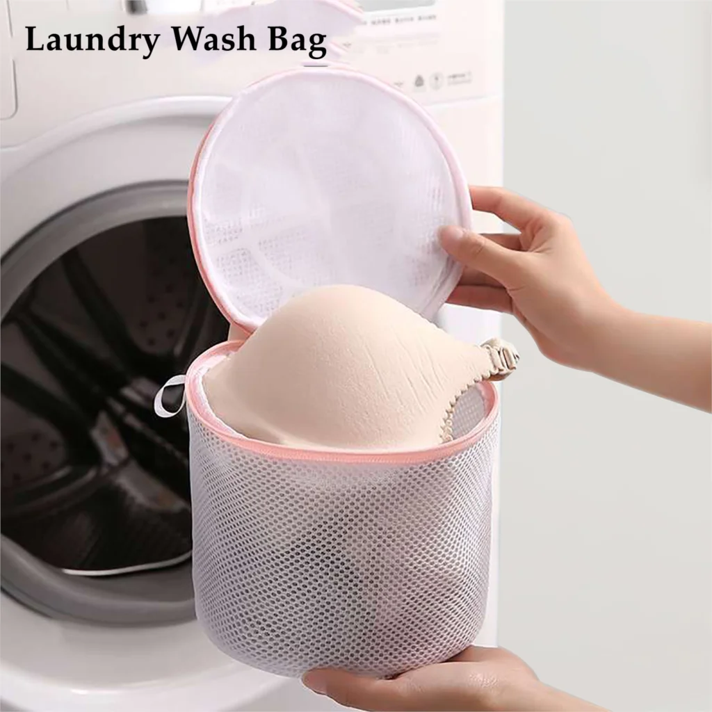 Zipped Wash Bag Laundry Washing Net Mesh Lingerie Underwear Bra Clothes Socks 