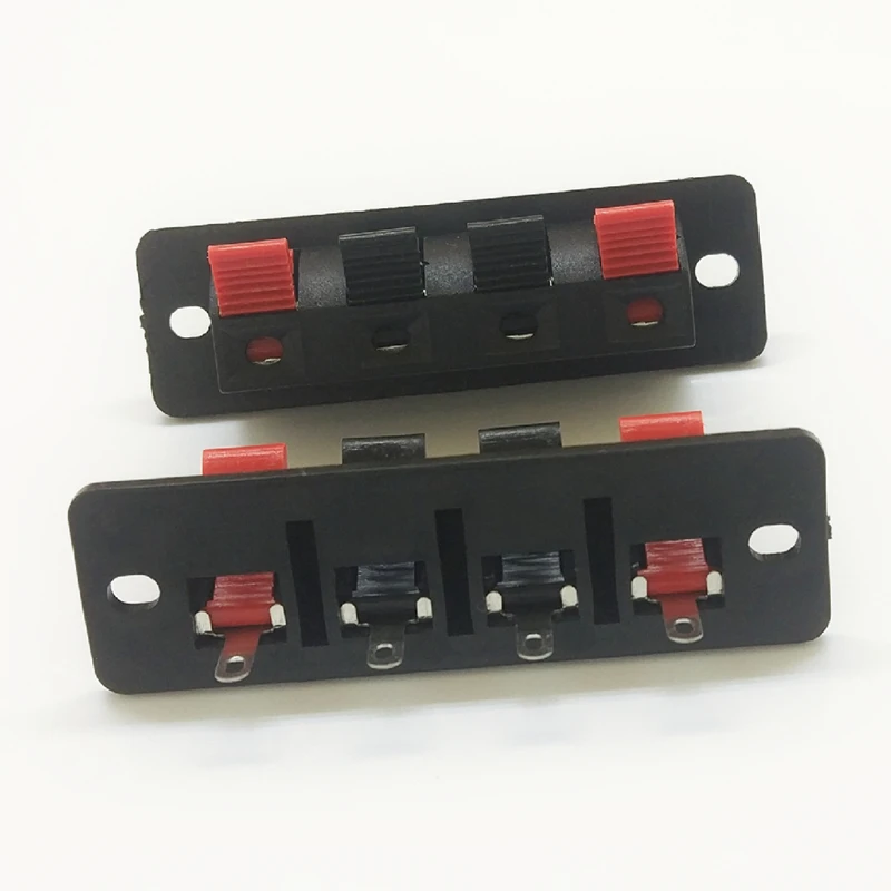 10 шт. 4P аудио динамик терминал зажим с двойной пружиной разъем|socket clip|socket plugsocket jack