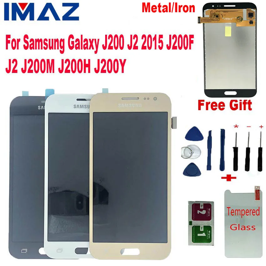 IMAZ металлический лист 5 0 &quotЖК-дисплей для Samsung Galaxy J200 J2 2015 J200F J200M J200H ЖК-дисплей