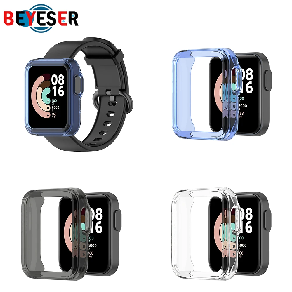 

Ultra-Slim TPU Watch Case Skin Protective Cover Shell for -Xiaomi Mi Watch Lite Global Version for Redmi Watch Accessories