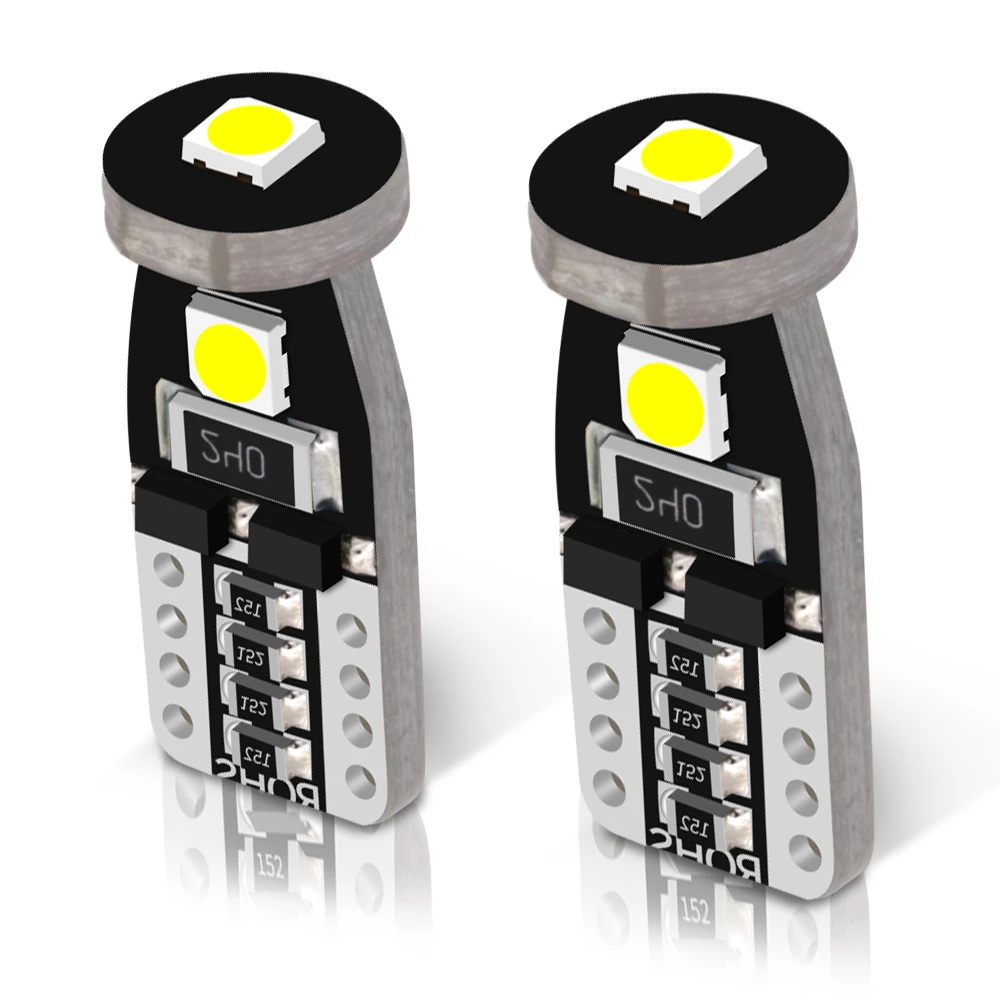 2pcs T10 W5W Led Bulb 194 168 3030 Chips Canbus Error Free Parking Auto Wedge Clearance Lamp 6000K Interior | Автомобили и