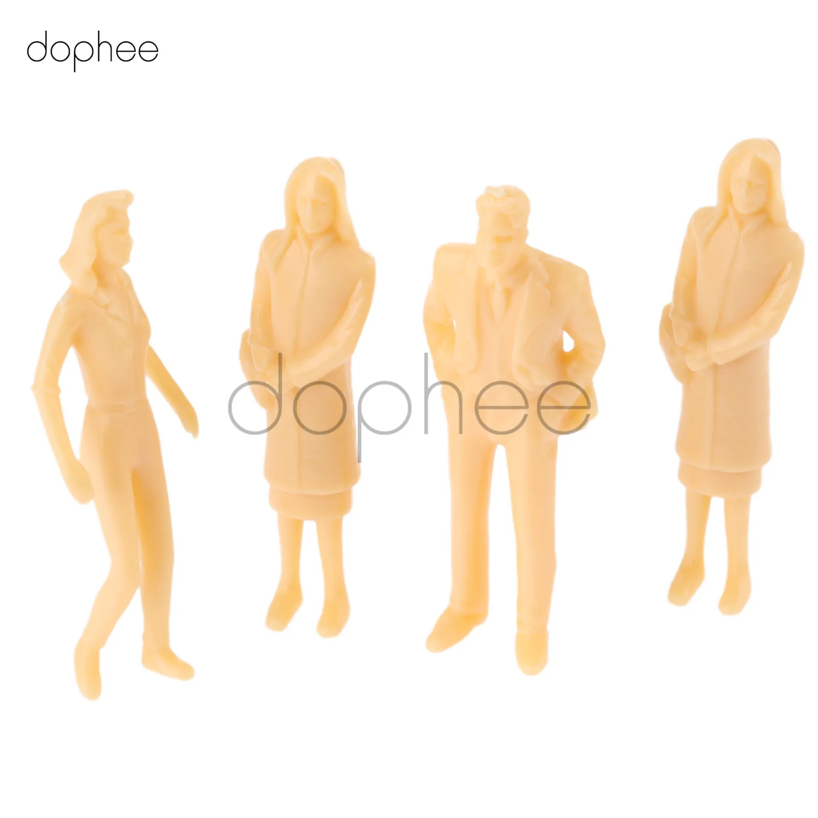 Dophee 20 шт. Миниатюрная модель цвета кожи фигурки людей в архитектурном масштабе 1:30