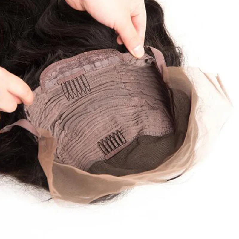 24 дюйма фронтальной парик предварительно вырезанные Для женщин натуральный парик, заколки, заколки для волос, трессы для Модные Косплэй вечерние макияж
