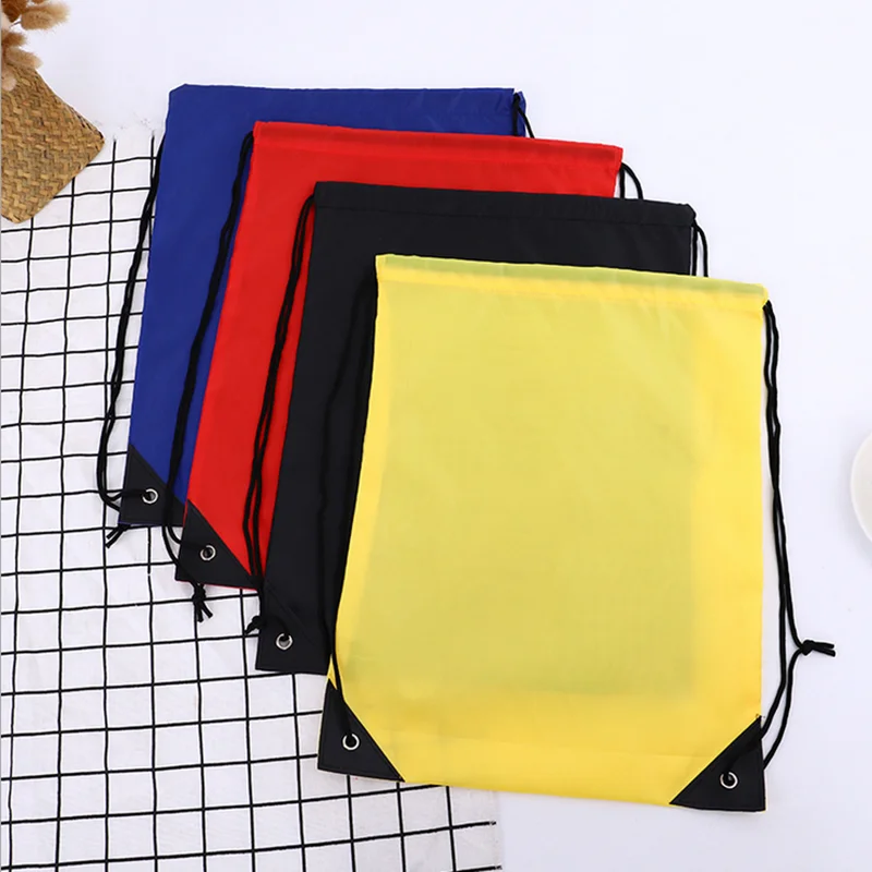 210D polyester Oxford drawstring Storage backpack Drawstring Rucksack Bag Swimming School PE Kit Sport Kids Adults Fitness