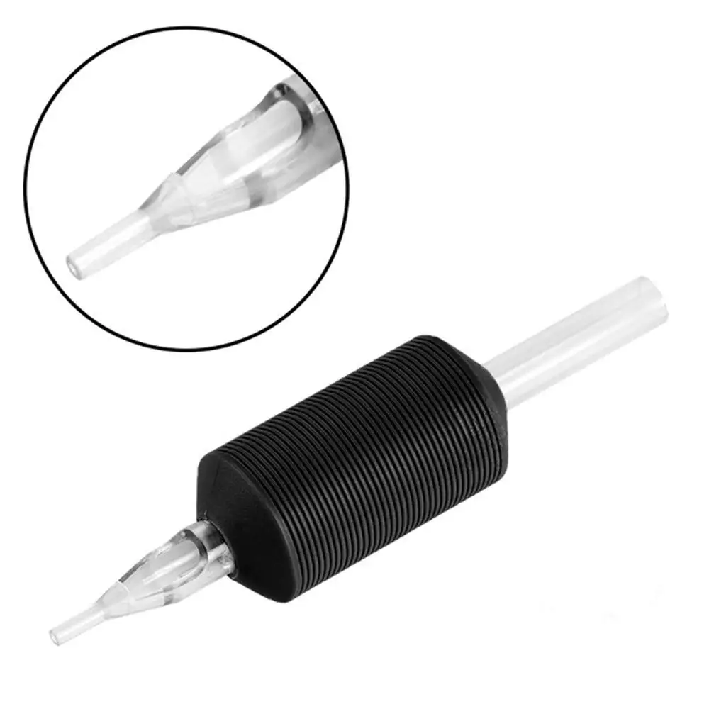 20pcs 3R/5R/7R/9R Disposable Tattoo Grip Tubes 25MM Soft Silicone Tattoo Grip For Neeldes Supplies