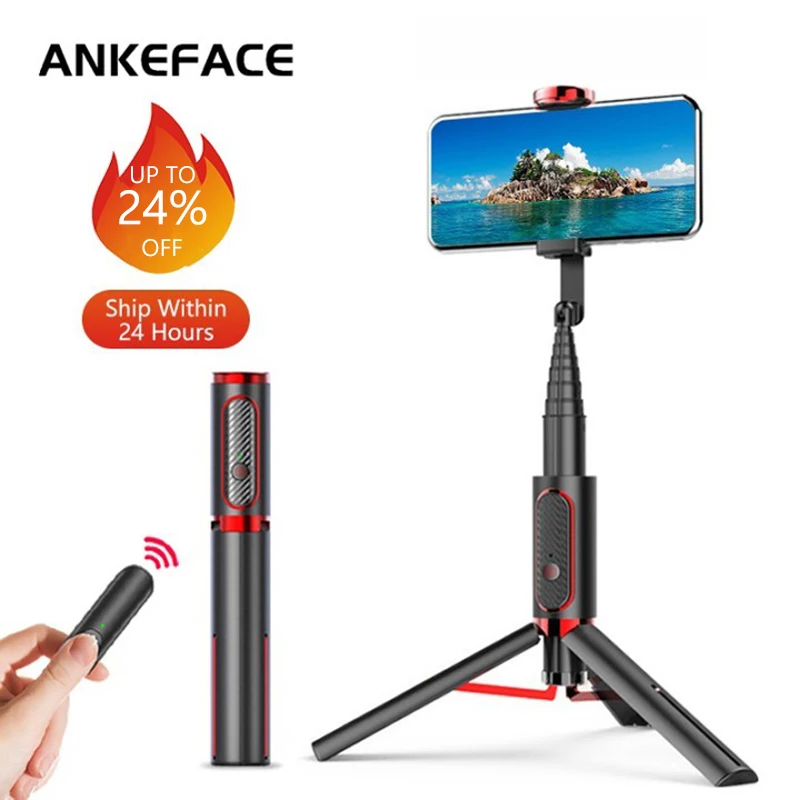 

Wireless Bluetooth Remote Control Selfie Stick Stretch Foldable 3 in 1 Mini Tripod Suitable For Apple IOS Android Smartphones