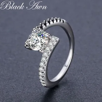 

Anillos Mujer Classic 925 Sterling Silver Jewelry Trendy Wedding Rings for Women Engagement Ring Femme Bijoux Bague C011