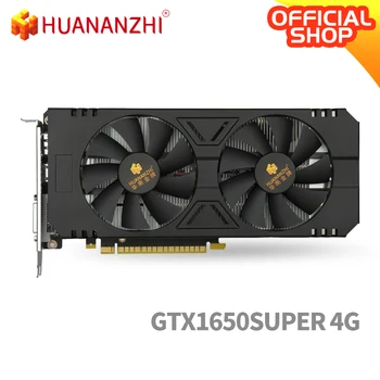

HUANANZHI GTX1650 4G Image Card 128Bit GDDR6 8000MHz 1530MHz HDMI+DVI+DP 12Nm 1280Units 100W Gtx1650 Super Video Card for Gaming