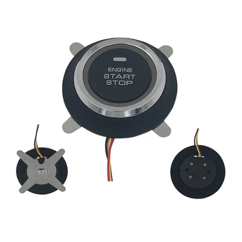 

12V Alarm System Push Start Stop Button Lock Immobilizer with Remote Entry System