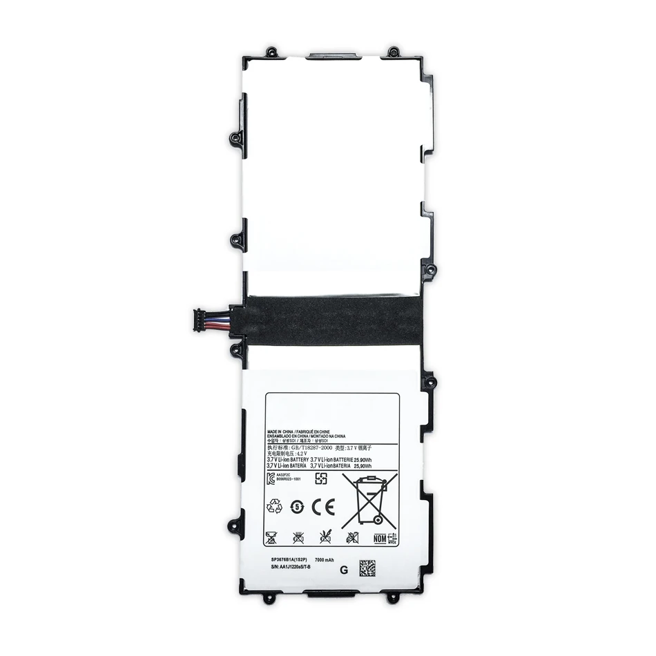 Батарея SP3676B1A(1S2P) для samsung GALAXY Note 10,1 GT-N8000 N8005 GT-N8010 GT-N8013 GT-P7510 7000 мА/ч, Ёмкость