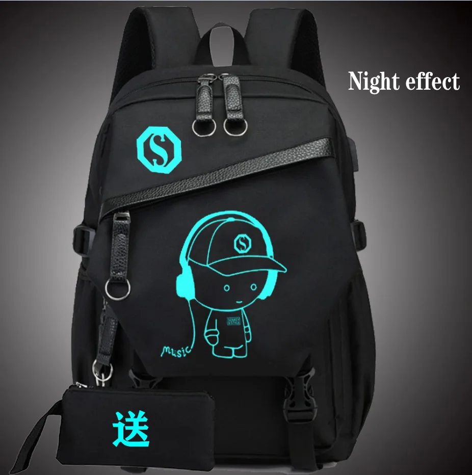 

Backpack Men's 2019 New Style Casual High School MEN'S Backpack Fashion Korean-style Cool Junior High School Schoolbag