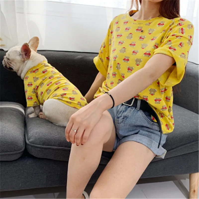 2019 Hot Selling Pet Costume Puppies Kittens Nice Look Family Matching Clothes Velvet Parent-Child With Cat Dog Cartoon Clothing | Дом и сад