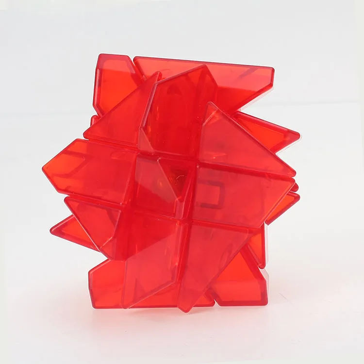 Ninja 3x3x3 Нео Куб, магнитный куб, поворотная головоломка, Neo кубический интеллект игрушки матовый цветной однотонной расцветки Развивающие игрушки для мальчиков - Цвет: transparent red