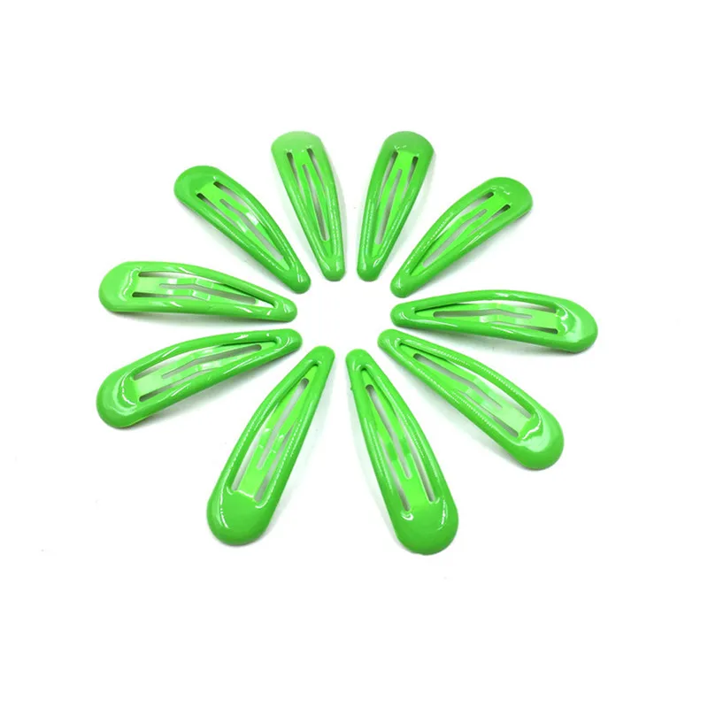 10pcs Green 20 шт., 5 см, заколки для волос, заколки для волос, ВВ, заколки для волос, цветные металлические заколки для малышей, детей, женщин, девочек, аксессуары для укладки - Цвет: 10pcs Green